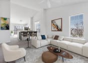 Thumbnail 2 of 15 - Modern Living Room at Brownstones, Novi, 48377