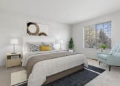 Thumbnail 7 of 15 - Master Bedroom at Brownstones, Novi, MI, 48377