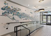 Thumbnail 13 of 19 - a large white wall with a map of the united states painted on it  at The Griffin Royal Oak, Michigan, 48067
