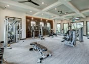 Thumbnail 5 of 13 - Fitness Center With Modern Equipment at AVE Las Colinas, Irving, 75038
