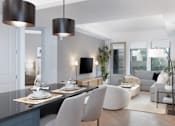 Thumbnail 3 of 19 - A modern living room with a grey and white color scheme at AVE Paradise Valley, Phoenix, 85032