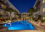 Thumbnail 10 of 19 - Twilight Pool at AVE Tampa Riverwalk, Tampa, FL