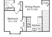 Thumbnail 18 of 41 - Two Bedroom Upper Floor Plan