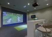 Thumbnail 6 of 39 - Golf Simulator Room featuring system by Full Swing Golf 