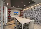 Thumbnail 32 of 47 - Conference room at The Mark apartments
