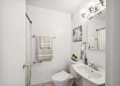 Thumbnail 22 of 45 - one bedroom floor plan bathroom