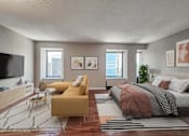 Thumbnail 43 of 53 - Studio apartment bedroom Streeterville Chicago