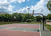 Thumbnail 27 of 29 - a basketball court at the park