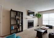 Thumbnail 3 of 34 - Living Area With Book Shelf at Bardin Oaks, Arlington
