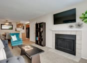 Thumbnail 1 of 34 - Living Room With Fireplace at Bardin Oaks, Arlington