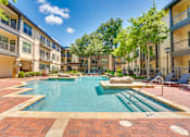 Thumbnail 37 of 69 - A swimming pool surrounded by apartment buildings.