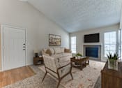 Thumbnail 3 of 32 - A living room at Hunters Hill, Dallas, TX