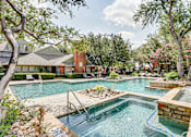 Thumbnail 17 of 32 - Pool With Fountain at Hunters Hill, Dallas, Texas