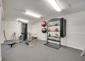 Thumbnail 27 of 57 - Gym center at Indian Creek Apartments, Carrollton, TX, 75007