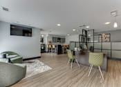 Thumbnail 41 of 51 - A modern living room at The Manhattan Apartments, Dallas, TX, 75252