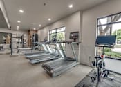 Thumbnail 45 of 52 - Fitness center with large windows at The Montrose Apartments, Dallas, 75204