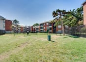 Thumbnail 26 of 41 - courtyard with fenced in grass area at Paces Crossing, Denton, 76210