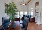 Thumbnail 38 of 41 - a home office with a desk and a computer at Paces Crossing, Denton, TX