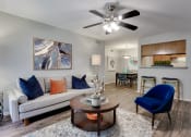 Thumbnail 1 of 32 - Living Room With Kitchen at Southern Oaks, Fort Worth, TX