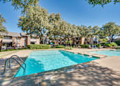 Thumbnail 27 of 72 - Resort style swimming pool at Southern Oaks, Fort Worth