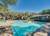 Thumbnail 30 of 72 - large swimming pool with trees at Southern Oaks, Fort Worth