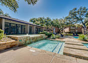 Thumbnail 24 of 72 - swimming pool in a backyard at Southern Oaks, Fort Worth, TX