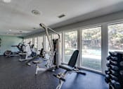 Thumbnail 39 of 72 - gym with dumbbell at Southern Oaks, Fort Worth, TX 76132  
