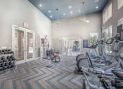 Thumbnail 12 of 22 - Fitness Center With Modern Equipment at Delray Apartments, Texas, 77077