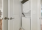 Thumbnail 18 of 36 - A white oven is built into a white door.