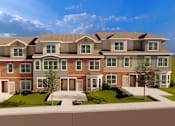 Thumbnail 1 of 30 - A large, multi-story residential building with a brick facade and multiple windows.