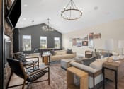 Thumbnail 51 of 74 - a living room with couches and chairs and a pool table