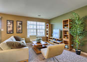 Thumbnail 1 of 48 - Living room with accent walls