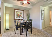 Thumbnail 4 of 41 - dining area with accent wall