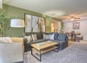 Thumbnail 1 of 41 - large living room with accent wall