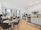 Thumbnail 6 of 24 - Kitchen and dining at The Freelon at Sugar Hill, Detroit, MI 48201