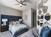 Thumbnail 15 of 62 - Luxury apartments with master bedroom to fit a king size bed, attached master bathroom and walk-in closet at Xenia Apartments in Golden Valley, Minnesota