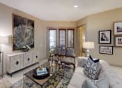 Thumbnail 38 of 42 - Luxury apartments with spacious living room and 10-foot ceiling at Tuscany Walk Apartments in Houston Texas.