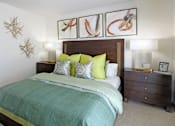 Thumbnail 17 of 25 - Apartments on Vine Street in Lincoln, Nebraska with spacious master bedroom with attached walk-in closet and master bathroom at LionsGate Apartments