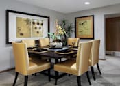 Thumbnail 9 of 30 - Apartment with spacious dining room, huge dining room, gray wall color, spacious apartment in Omaha, Nebraska at The Vanderbilt Apartments