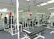 Thumbnail 36 of 42 - Apartments conveniently located in the Bayou area of Houston with a huge fitness center with separate weights and cardio areas.