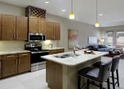 Thumbnail 15 of 46 - Luxury apartments with spacious open floor plan, granite countertops, stainless steel appliances, porcelain tile floors, and oversized windows at Bellemeade Apartments in west Des Moines