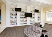 Thumbnail 34 of 41 - Huge resident lounge, resident cyber lounge, resident cyber café, free wi-fi, resident clubhouse space at Embassy Park Apartments in Omaha, Nebraska