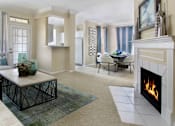 Thumbnail 6 of 38 - Luxury apartments with spacious open floor plan, woodburning fireplace, and oversized windows at TurtleCreek apartments in West Des Moines, Iowa
