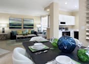 Thumbnail 13 of 38 - Luxury apartments with spacious dining room, oversized windows, and plank wood floors at TurtleCreek apartments in West Des Moines, Iowa