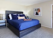 Thumbnail 17 of 27 - Spacious bedroom with walk-in closet, access to balcony and lots of natural light at Alpine Village Apartments in La Vista, Nebraska