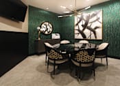 Thumbnail 38 of 45 - Luxury clubhouse, luxury resident lounge, luxury meeting area at Le Palais Apartments in Houston.