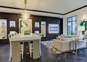 Thumbnail 35 of 45 - Luxury clubhouse, luxury resident lounge, luxury meeting area at Le Palais Apartments in Houston.