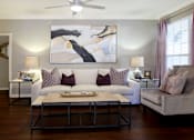 Thumbnail 33 of 73 - Luxury apartments with wood-burning fireplace, wood plank floors, oversized windows, and 9-foot ceilings at The Saxony Apartments