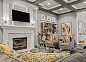 Thumbnail 43 of 73 - Gated apartment community near the Galleria in Dallas with luxury clubhouse and resident lounge, free wi-fi, and meeting room at The Saxony Apartments
