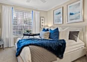 Thumbnail 8 of 73 - Luxury apartments with spacious bedrooms with attached bathrooms and walk-in closets at The Saxony Apartments